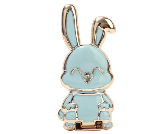 Finger Ring Phone Holder Desktop Convenient Cartoon Rabbit Phone Stand Foldable Buckle Adhesive Pull Rod Support Frame